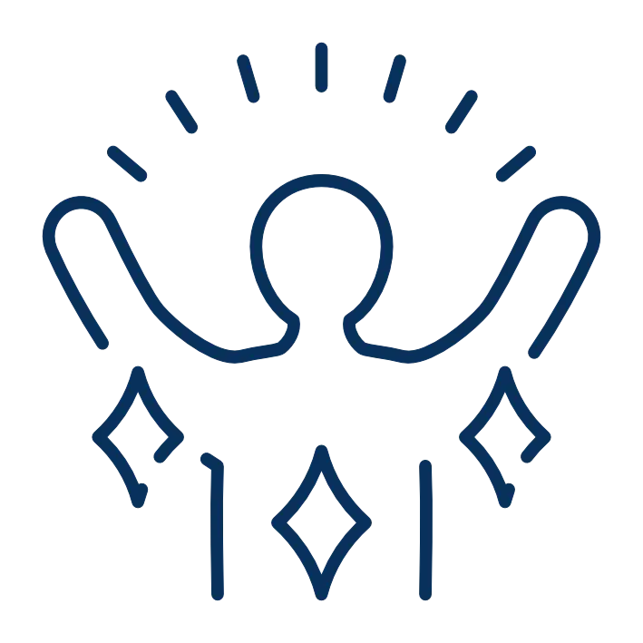 Symbol für neue Lebensenergie und inneres Strahlen